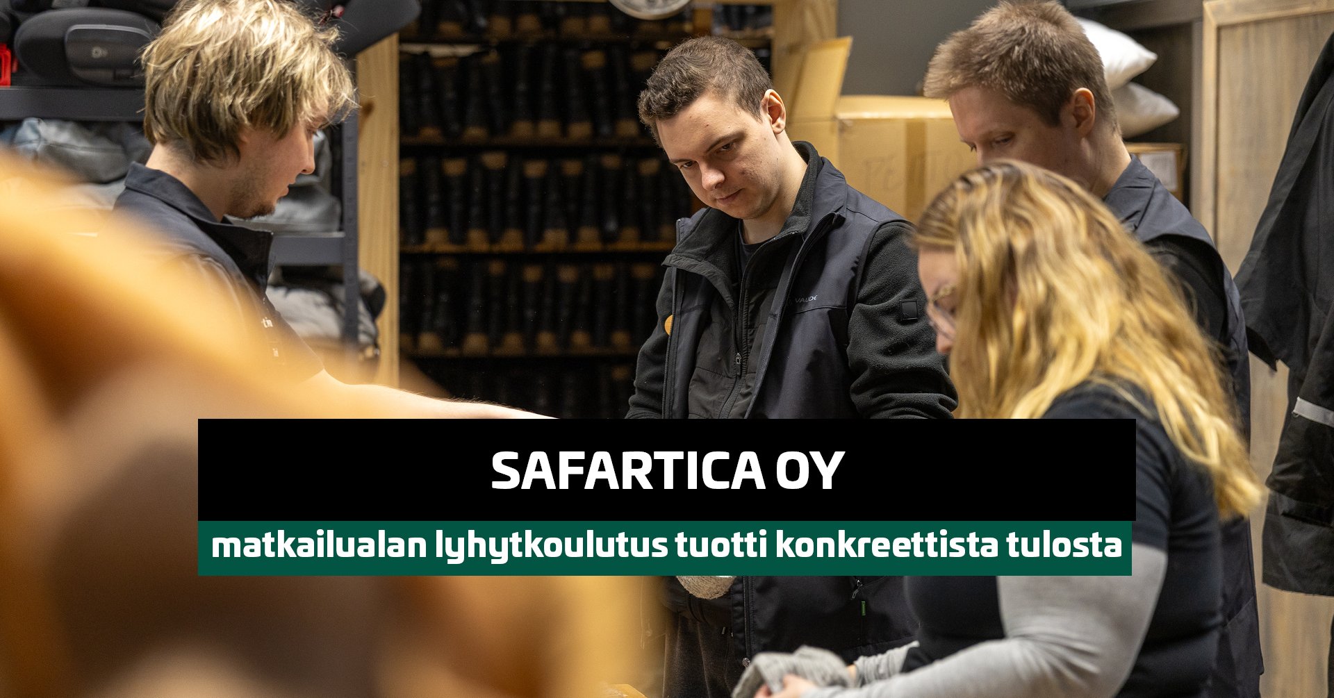 Safartica Oy työpaikalla.